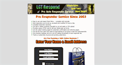 Desktop Screenshot of lgtrespond.com